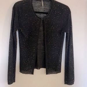 Sequin 30% wool 70% acrylic evening sweater